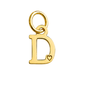 Pendente de Letra Banhado a Ouro