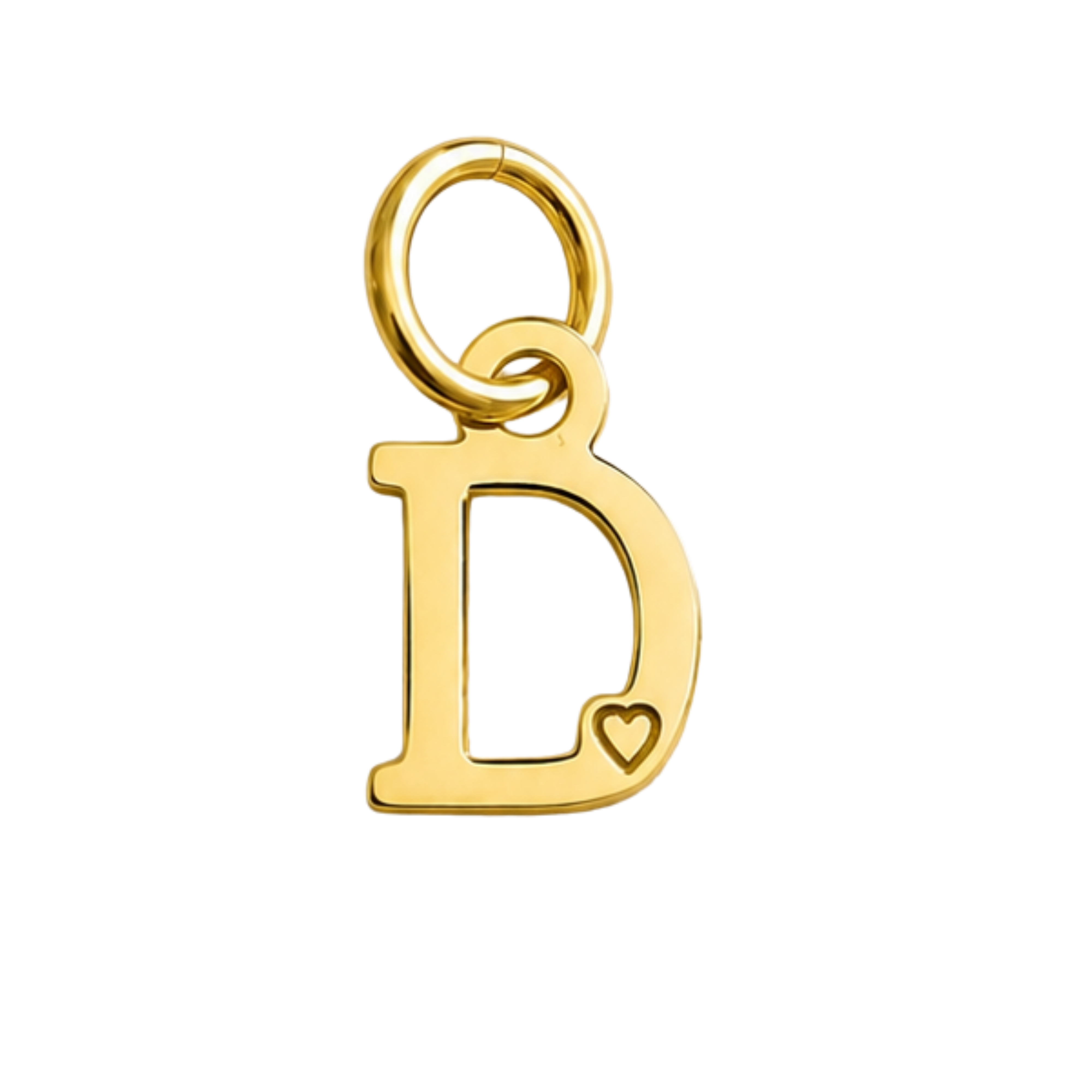 Pendente de Letra Banhado a Ouro