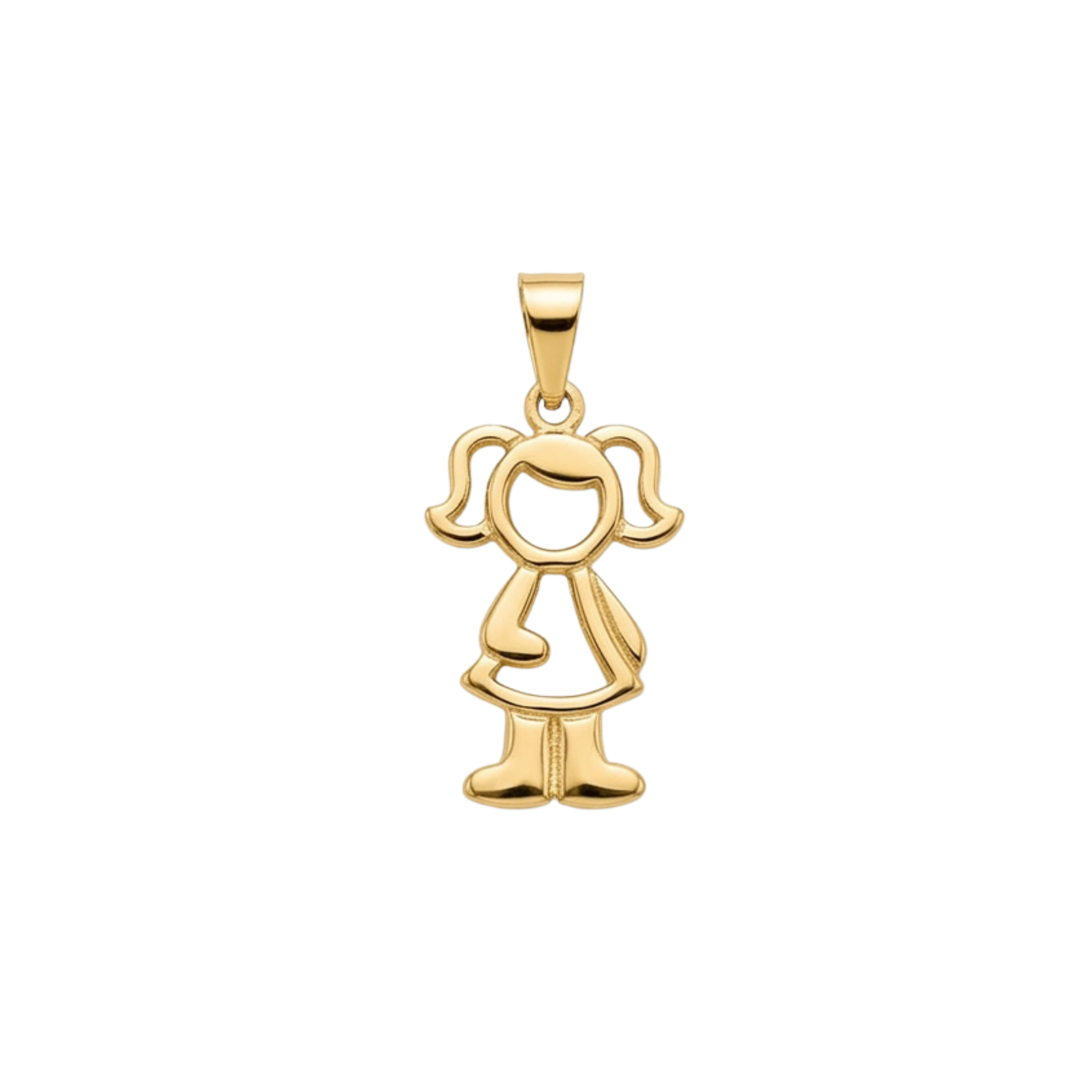 Pendente Menino/Menina Banhado a Ouro