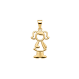 Pendente Menino/Menina Banhado a Ouro