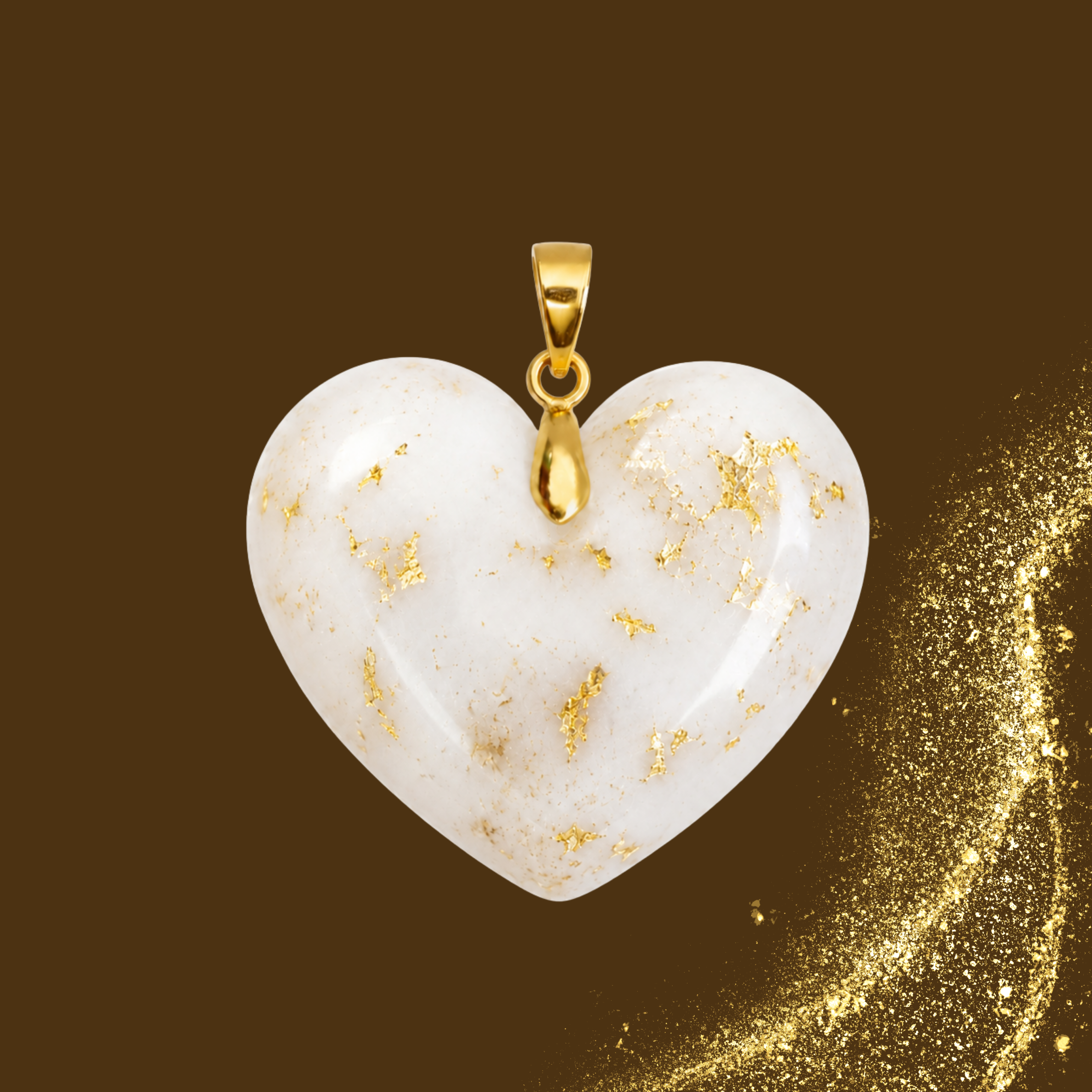 Additional Pendant with Gold Leaf