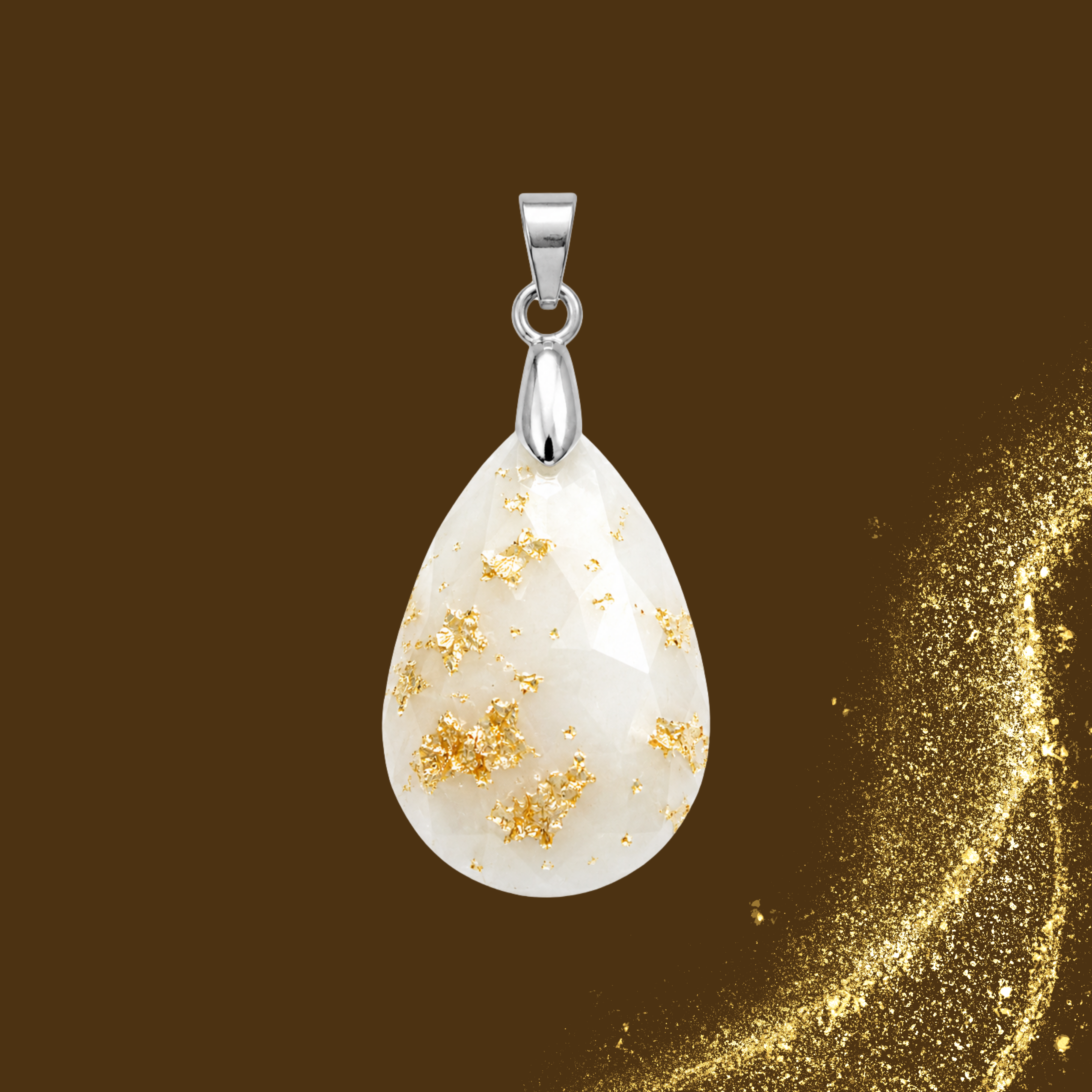 Additional Pendant with Gold Leaf