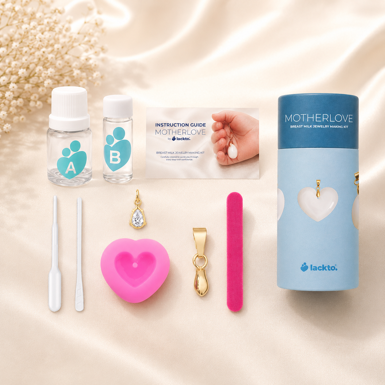 Mãe e bebé com Gota de Zircónia