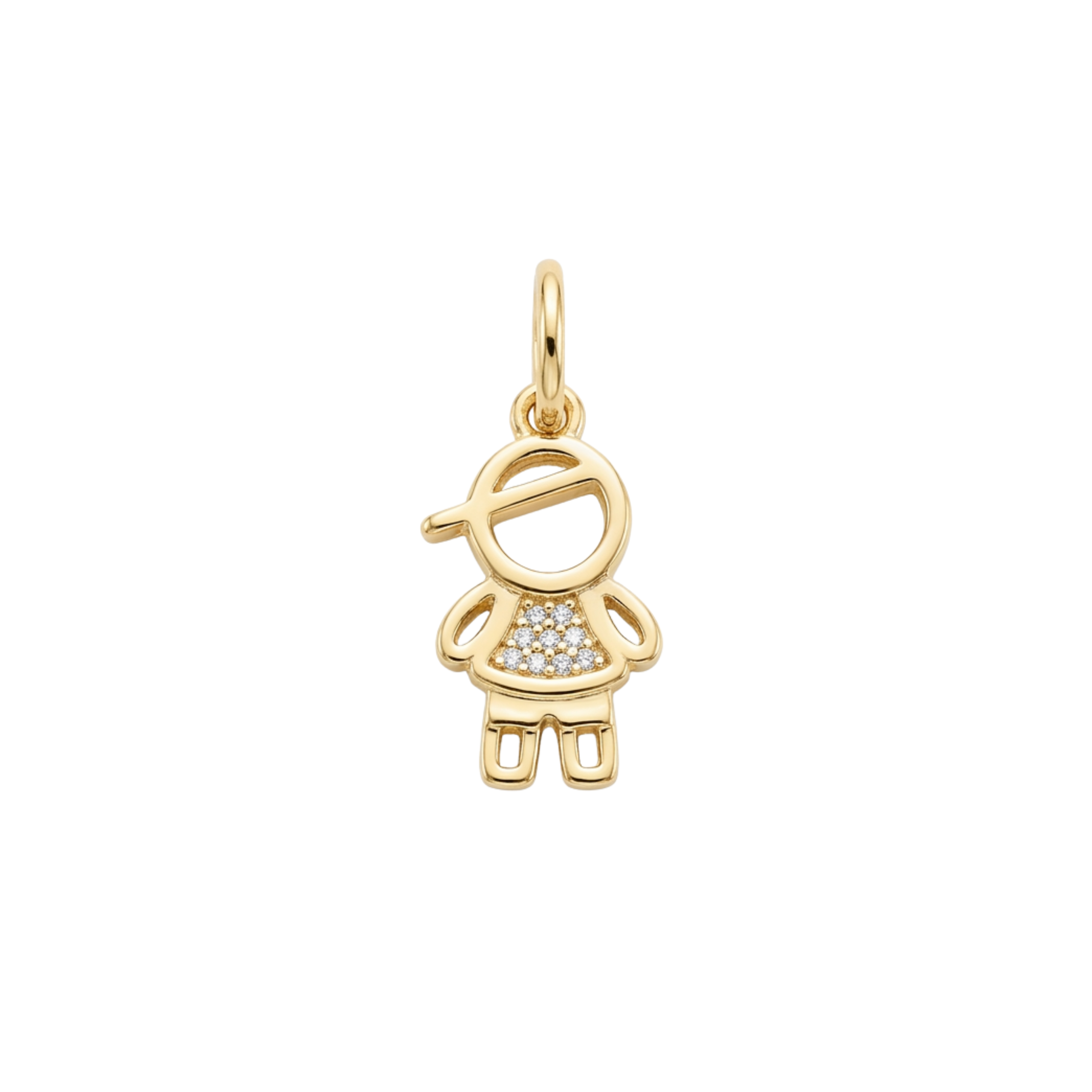 Pendentif Garçon/Fille Plaqué Or