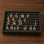 Pendente de Letra Banhado a Ouro
