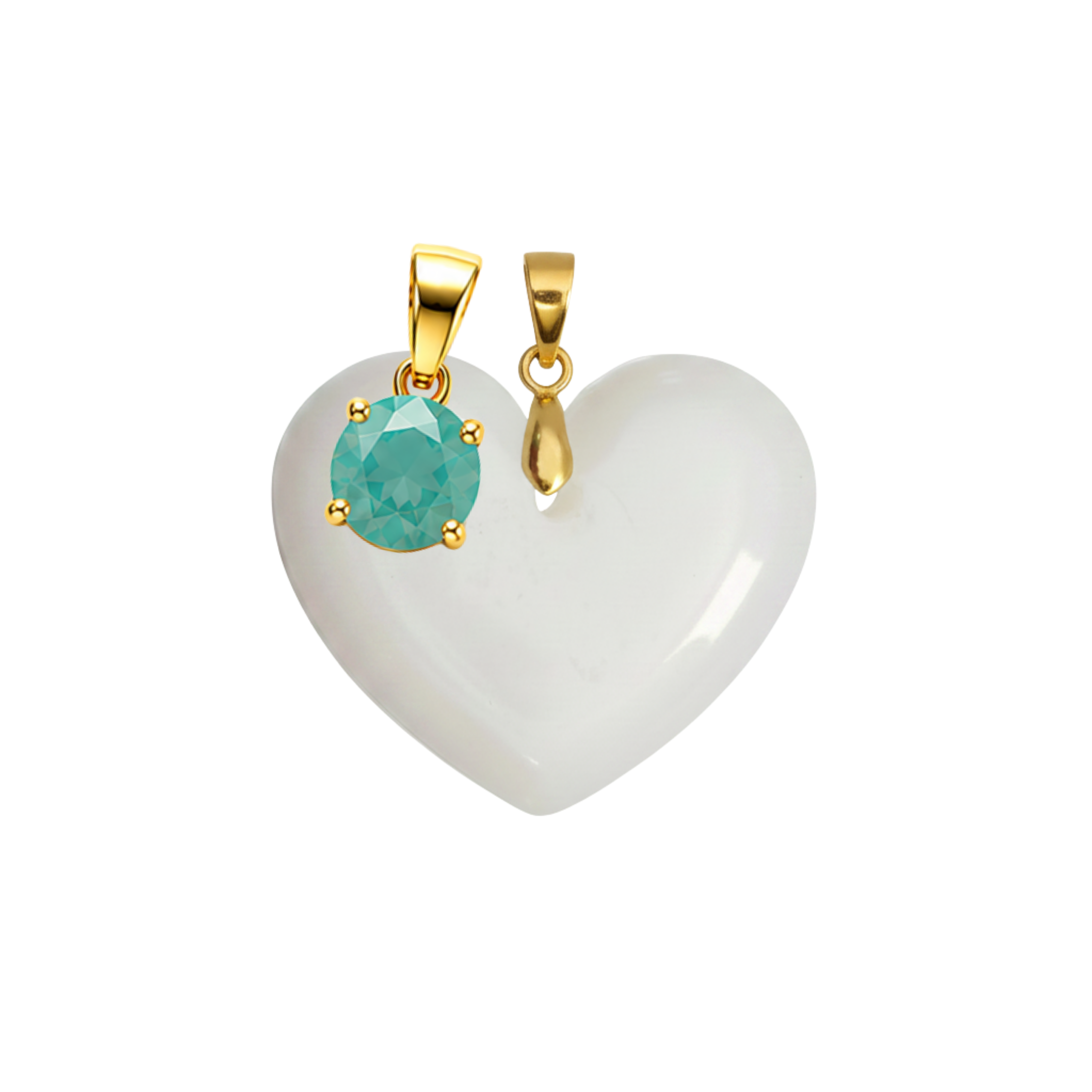 Cœur Rondouillard Supplémentaire avec Pendentif du Mois de Naissance
