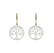 Runder Baum des Lebens Ohrring  - Muttermilch Schmuck