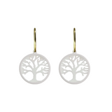 Runder Baum des Lebens Ohrring  - Muttermilch Schmuck
