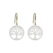 Runder Baum des Lebens Ohrring  - Muttermilch Schmuck
