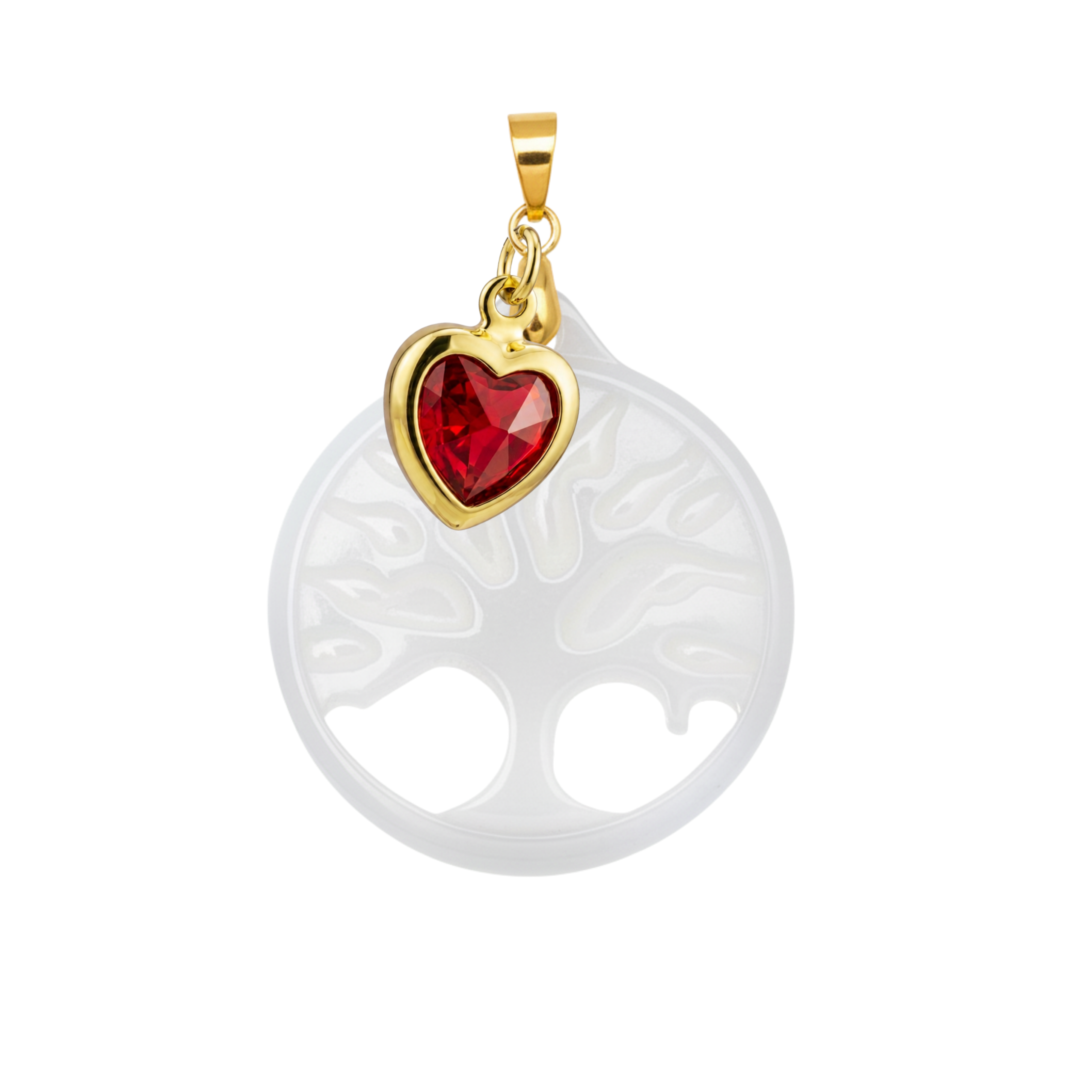 Árbol de la Vida con Corazón Rubí