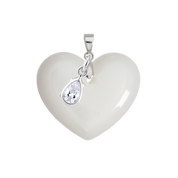 Corazón Gordito con Gota de Circonita