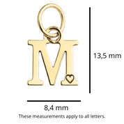 Ciondolo con Lettera Placcato Oro