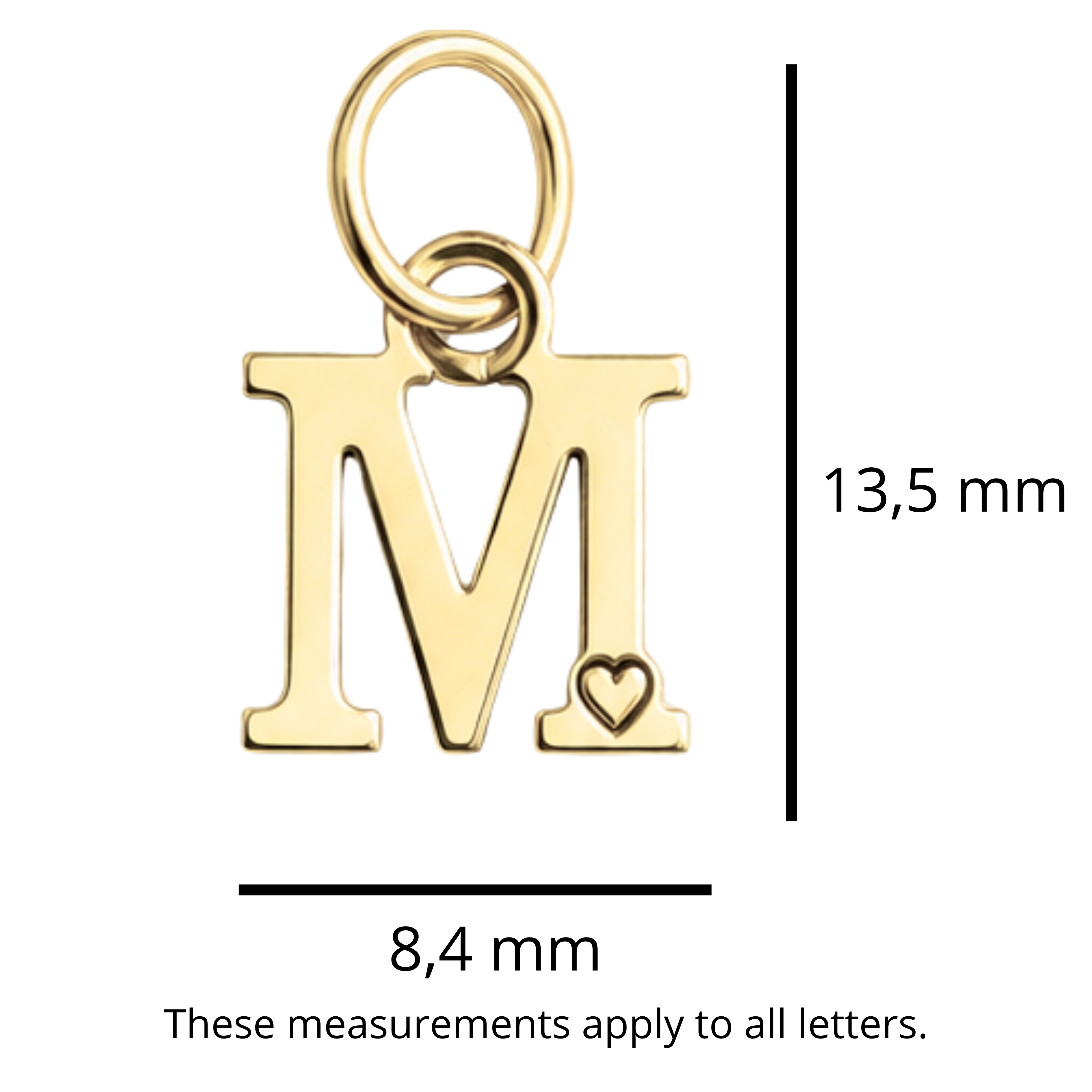 Ciondolo con Lettera Placcato Oro