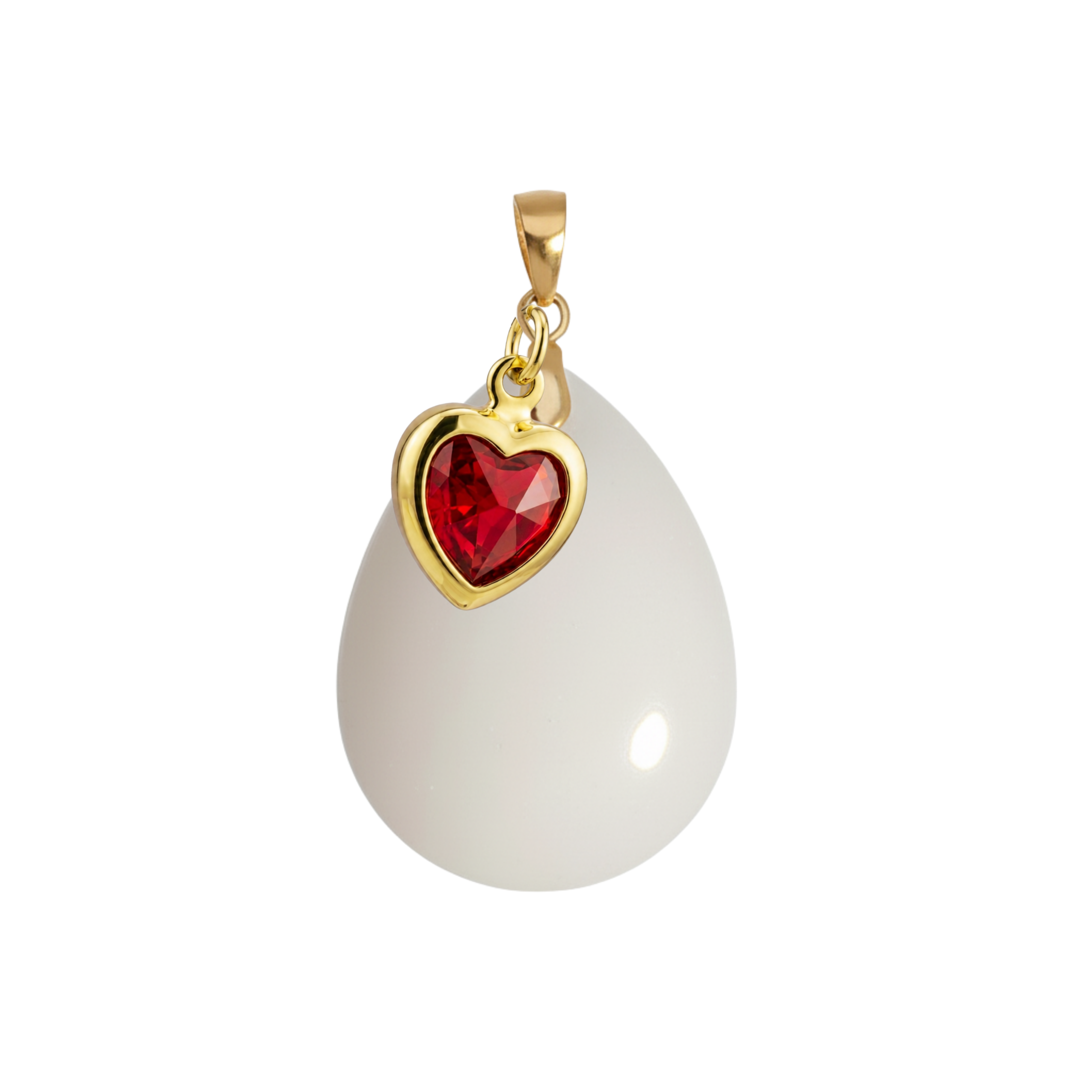 Chubby Drop with Ruby Heart