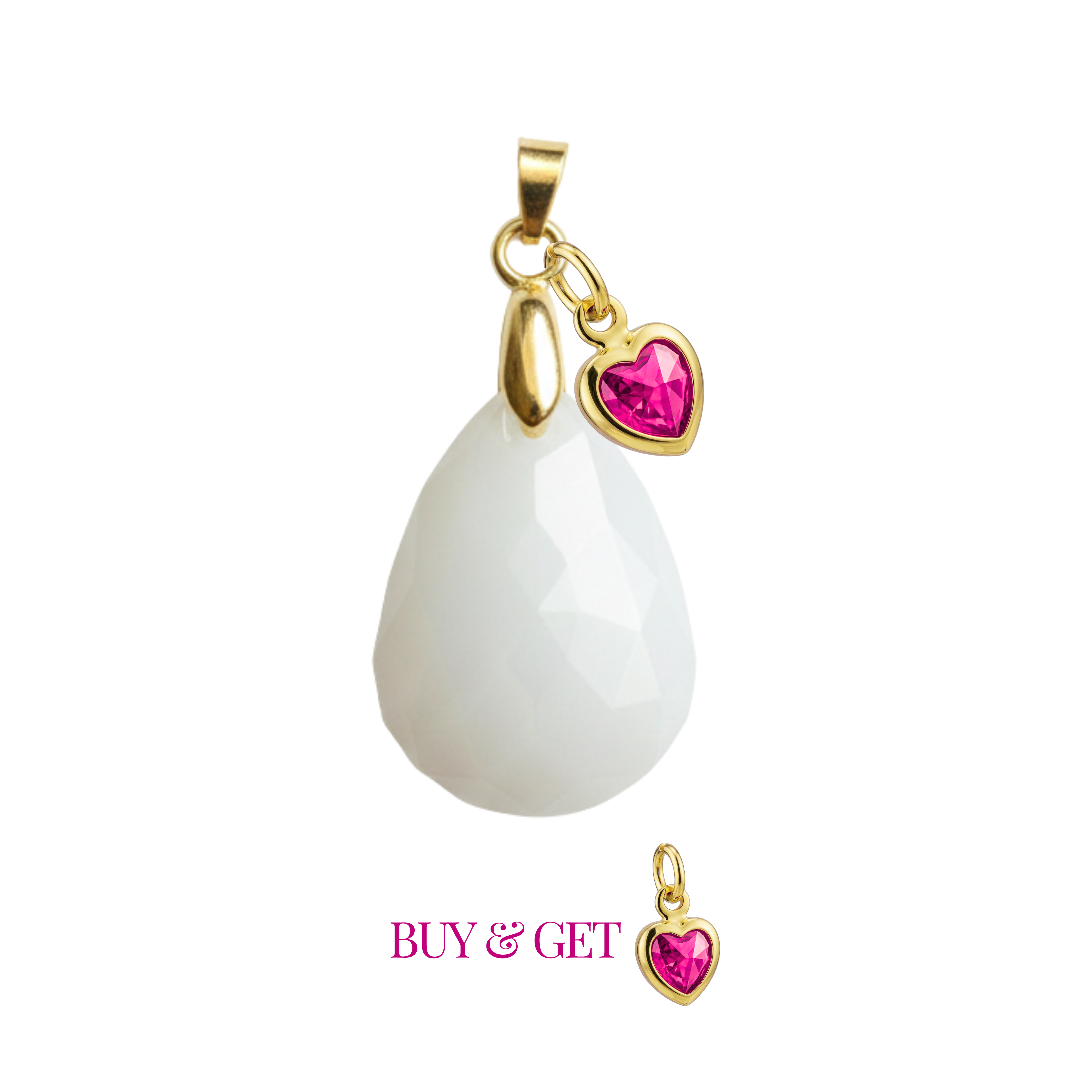 Gota Lapidada con Corazón de Mamá