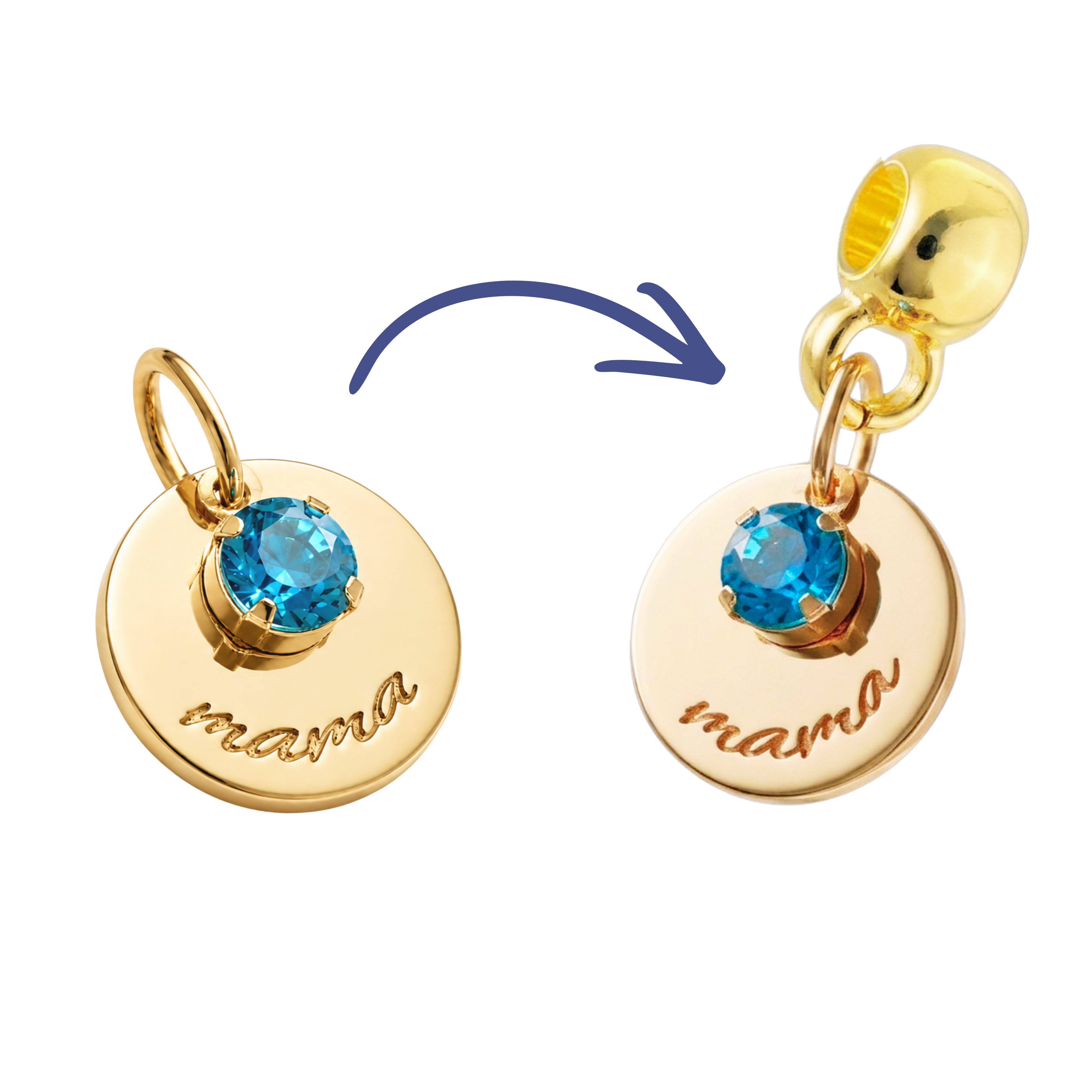 Transform Mama Medal into a Charm