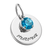 Médaille Mama  Plaqué Or Blanc