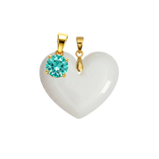 Cœur Rondouillard Supplémentaire avec Pendentif du Mois de Naissance