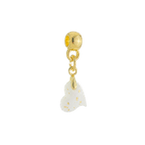 Mini Twisted Heart with Gold Leaf