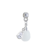 Mini Gota Lapidada con Gota de Circonita