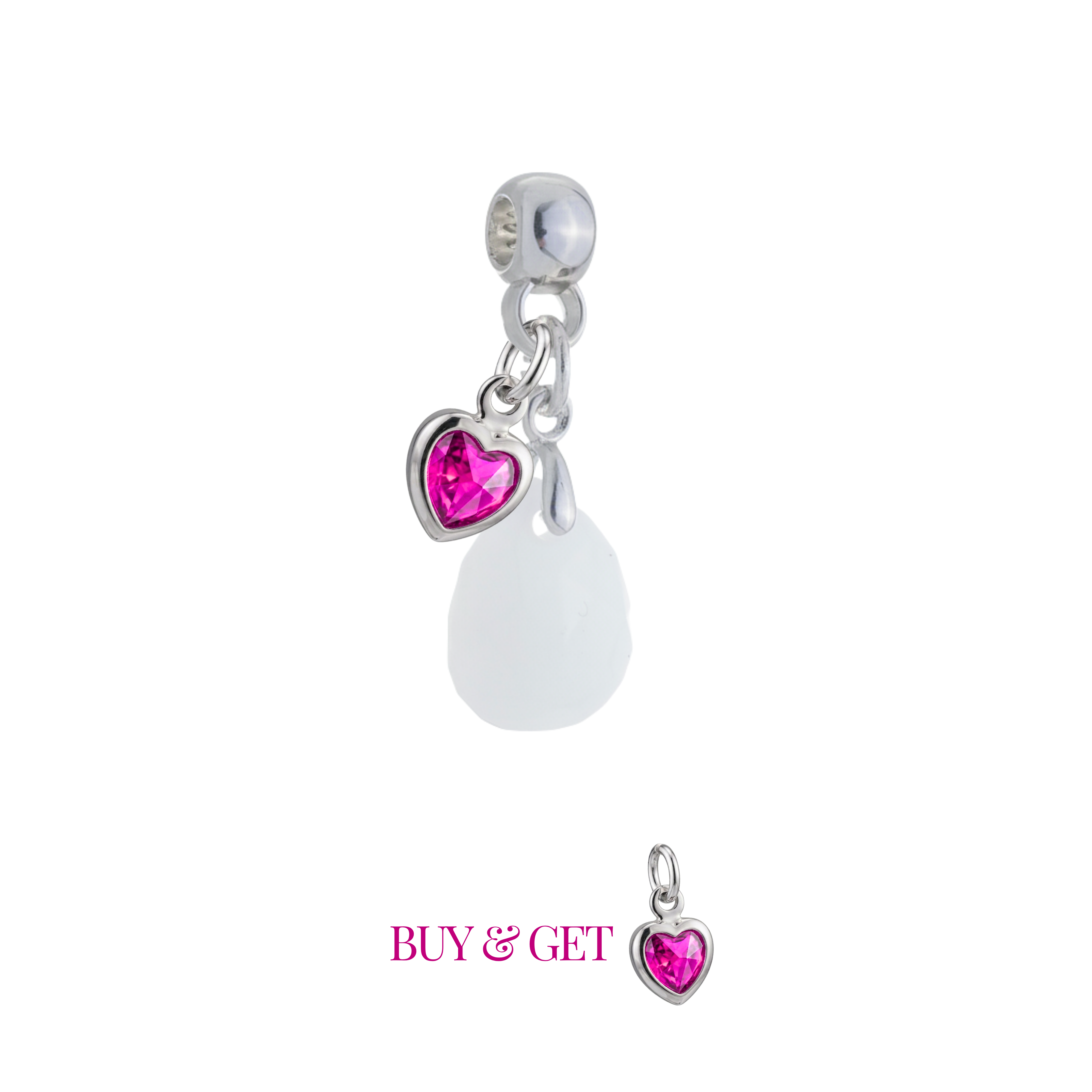 Mini Gota Lapidada Corazón de Mamá