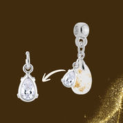 Additional Charm with Gold Leaf and a Zirconia Drop – Kit not included