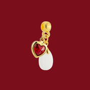 Additional Charm with Ruby Heart