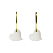 Orecchino Cuore Intrecciato – Gioiello di Latte Materno