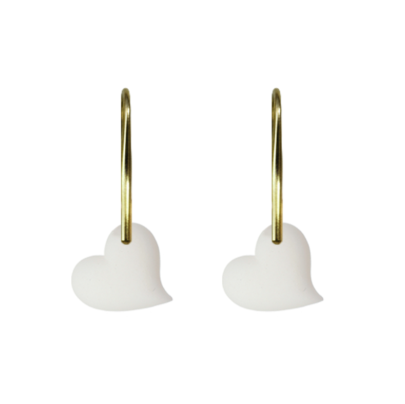 Orecchino Cuore Intrecciato – Gioiello di Latte Materno