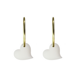 Orecchino Cuore Intrecciato – Gioiello di Latte Materno