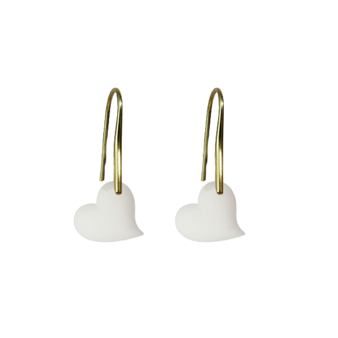 Orecchino Cuore Intrecciato – Gioiello di Latte Materno